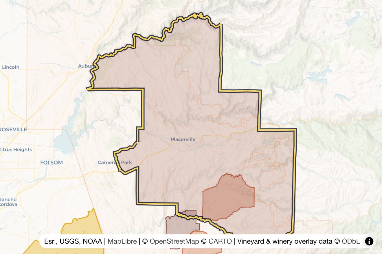 Map of El Dorado