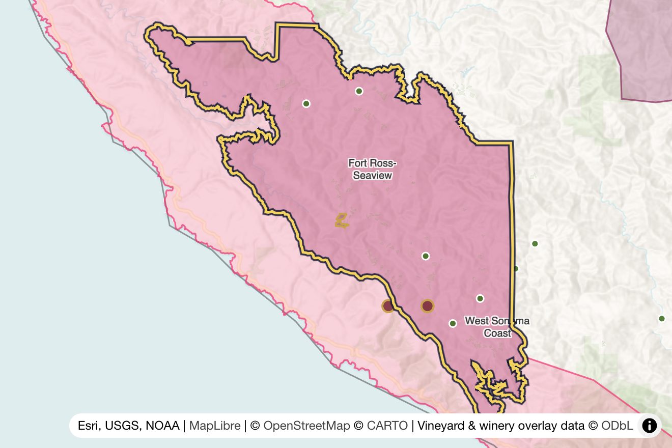 Map of Fort Ross-Seaview