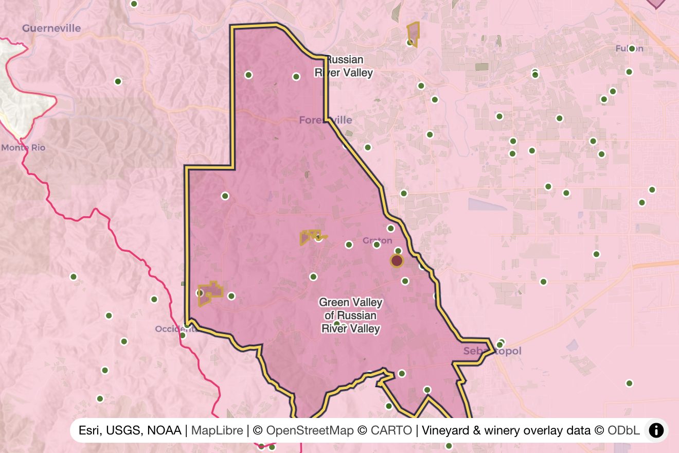 Map of Green Valley