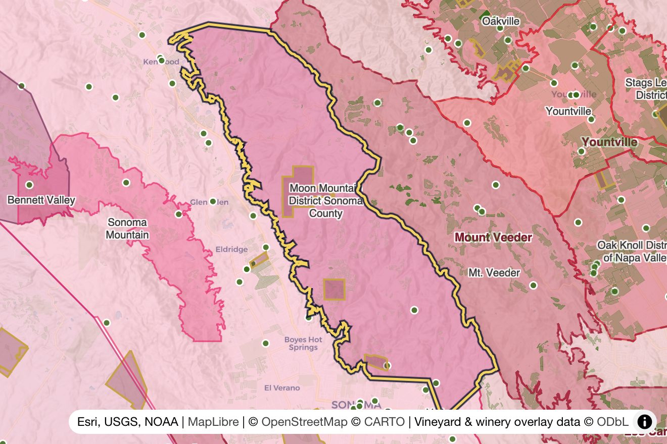 Map of Moon Mountain District