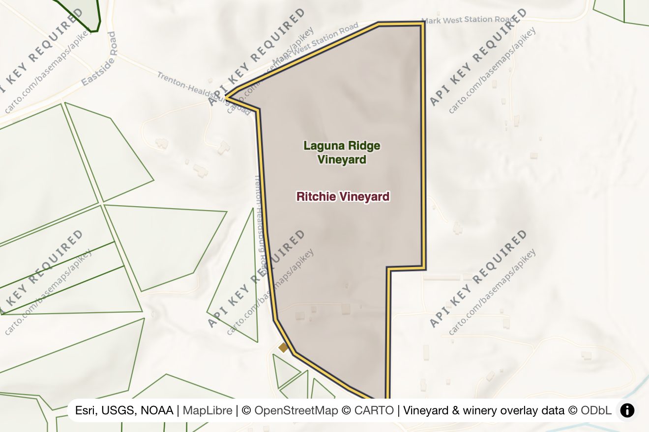 Map of Ritchie Vineyard
