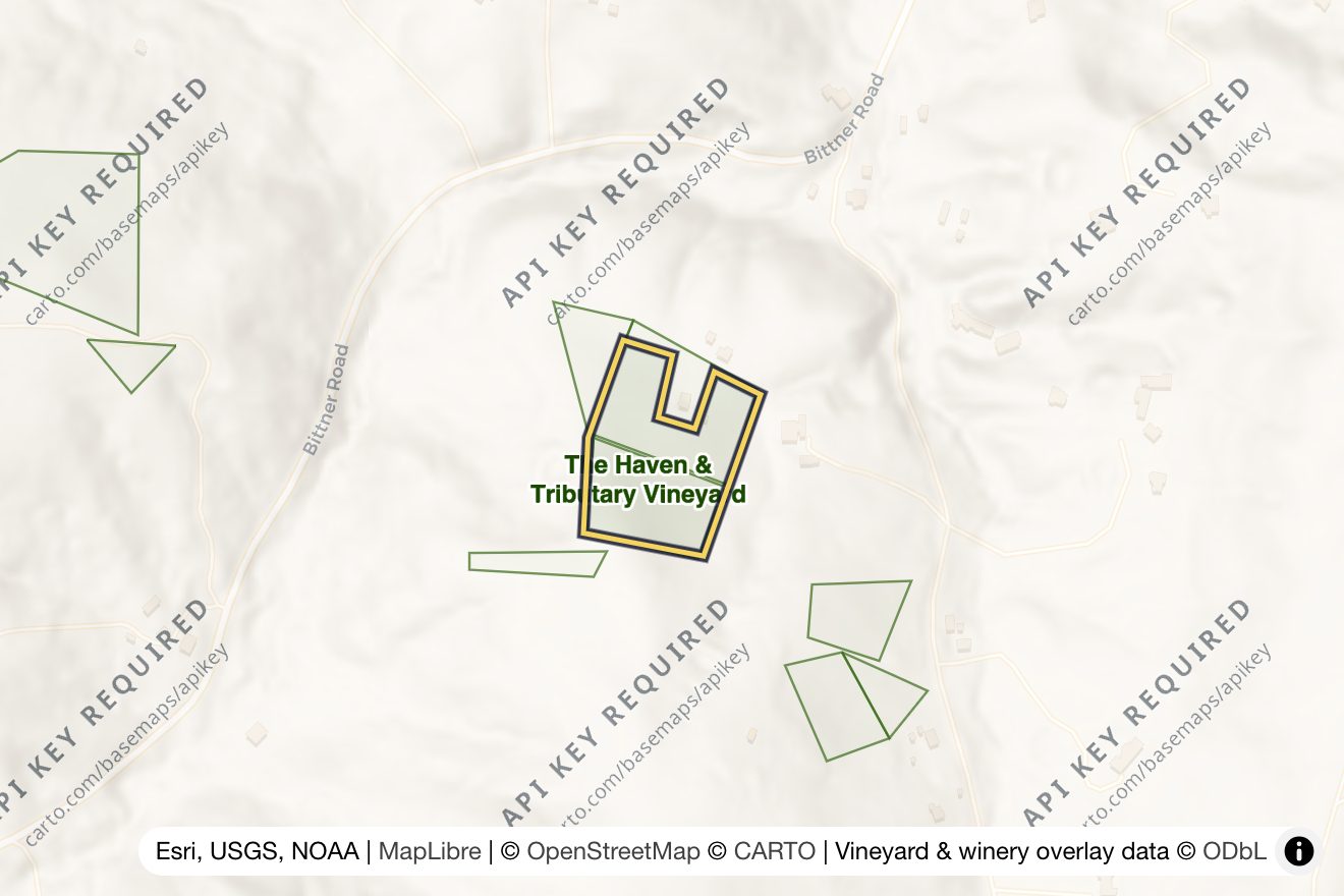 Map of The Haven Vineyard