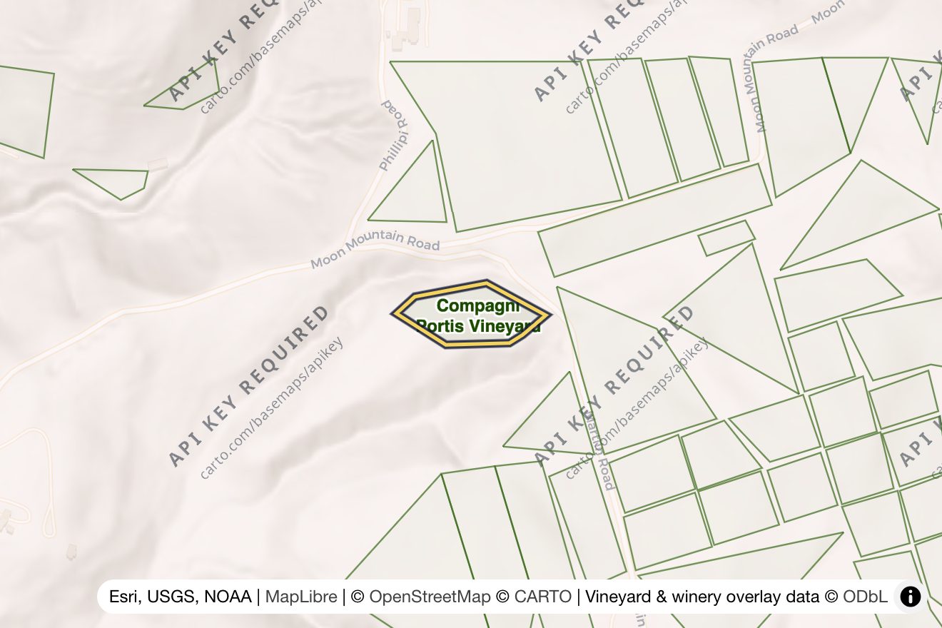 Map of Compagni-Portis Vineyard