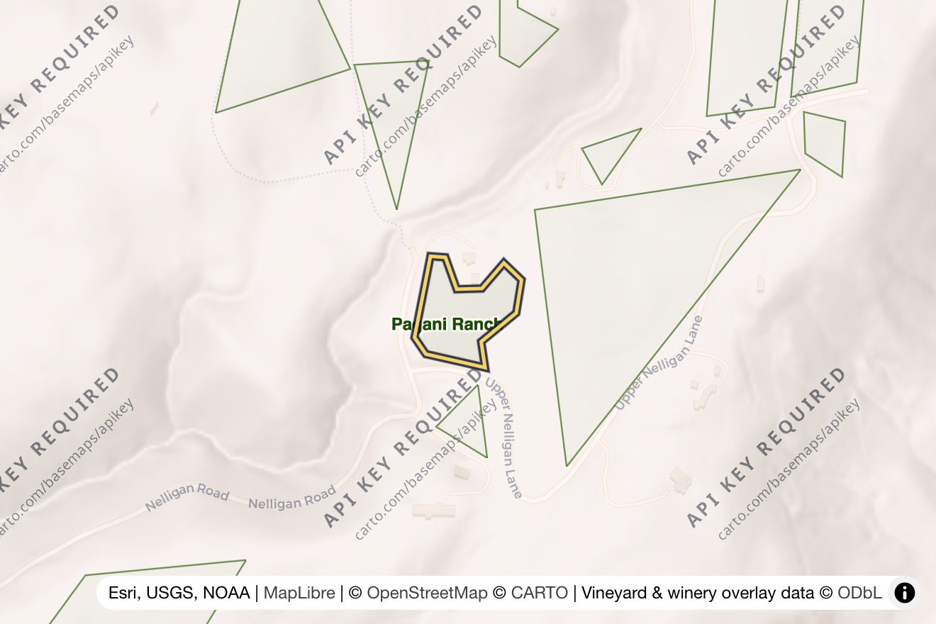 Map of Pagani Ranch