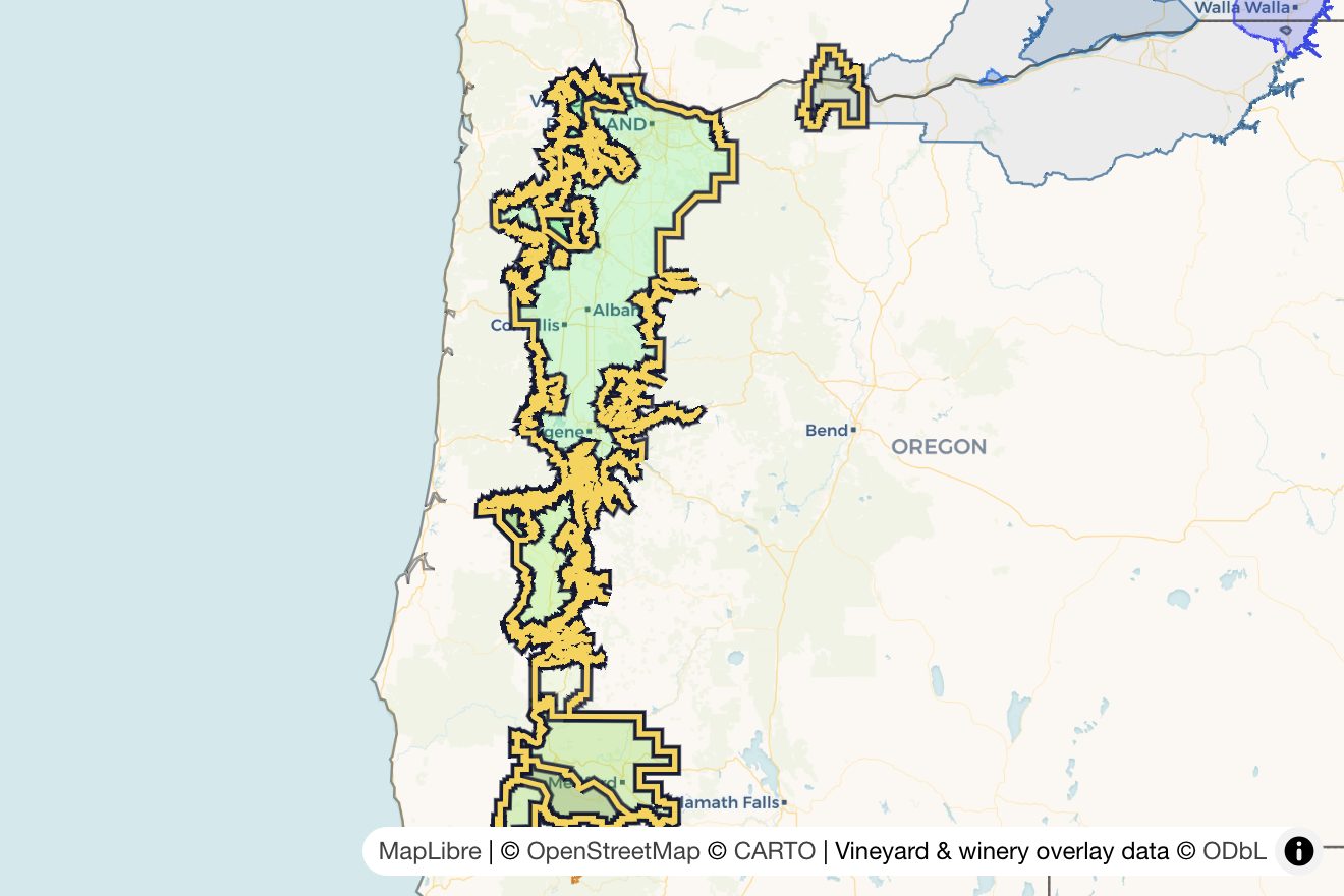 Map of Oregon