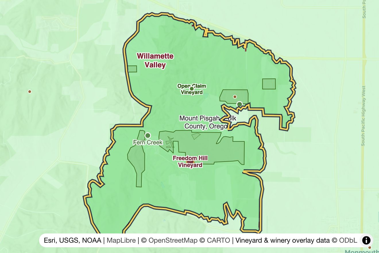 Map of Mount Pisgah, Polk County