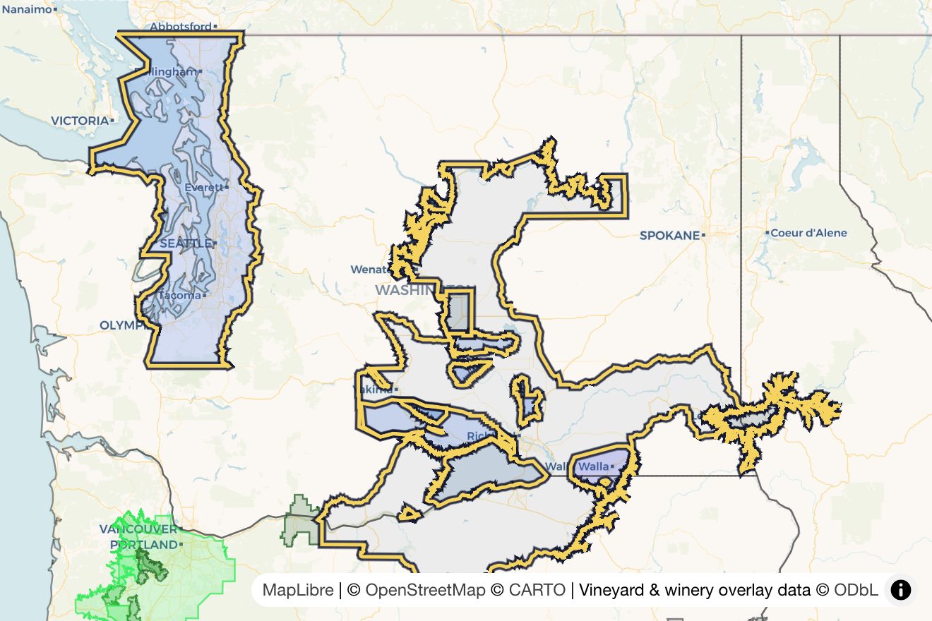 Map of Washington