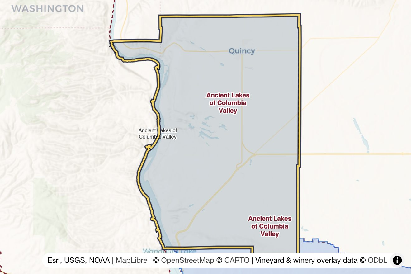 Map of Ancient Lakes