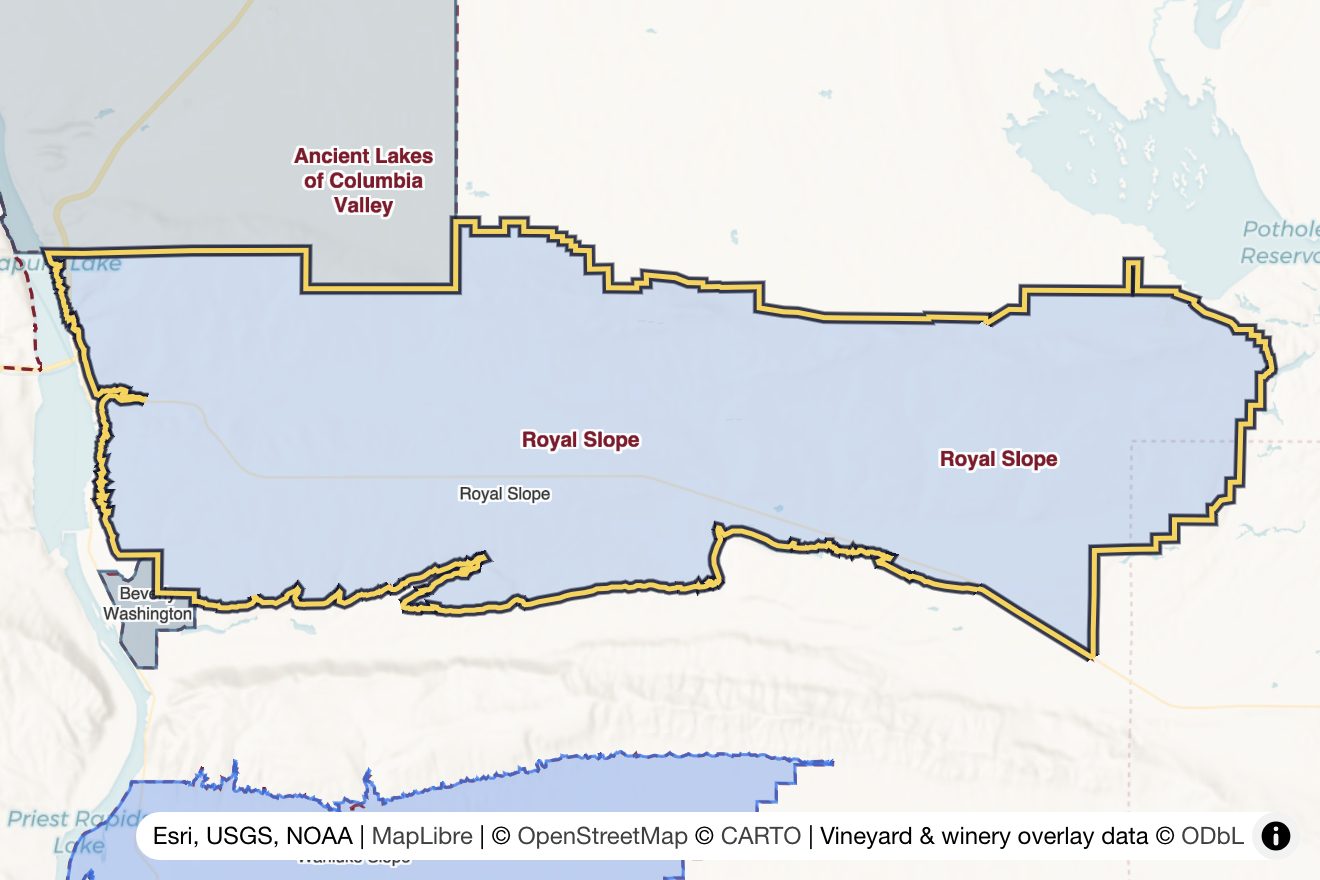 Map of Royal Slope