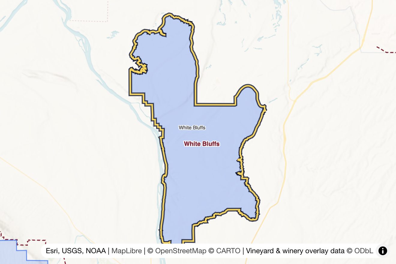Map of White Bluffs