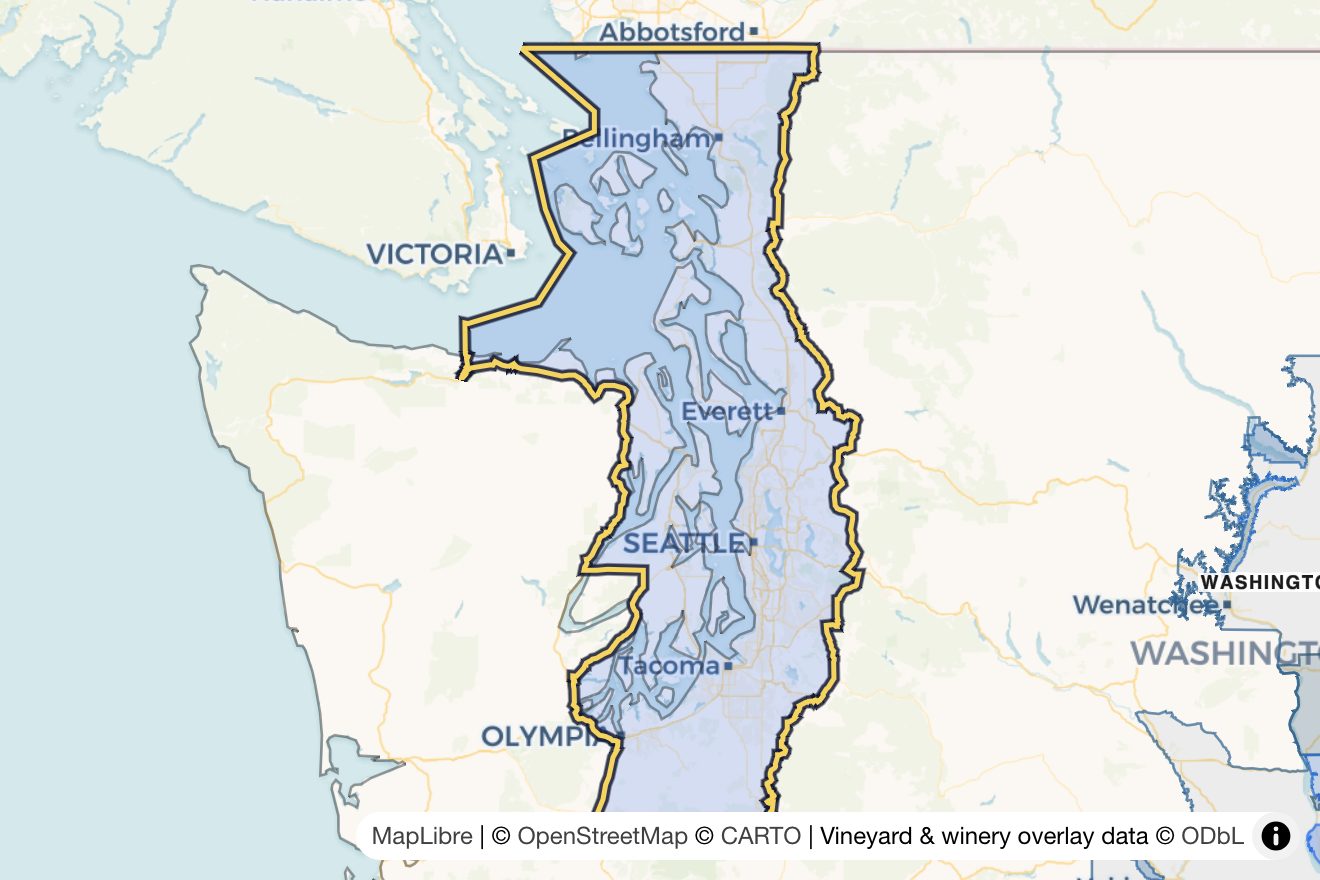 Map of Puget Sound
