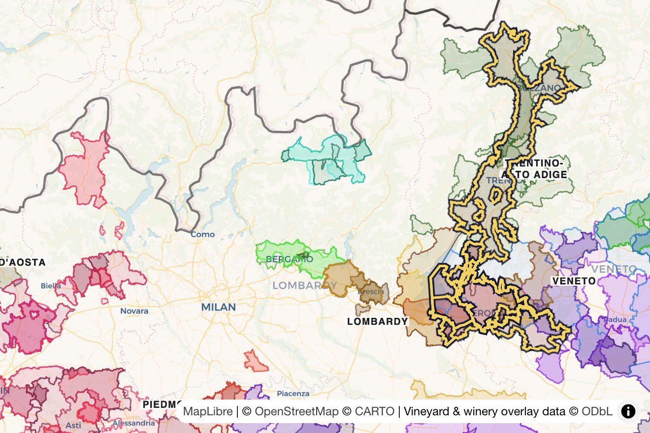 Map of Valpolicella