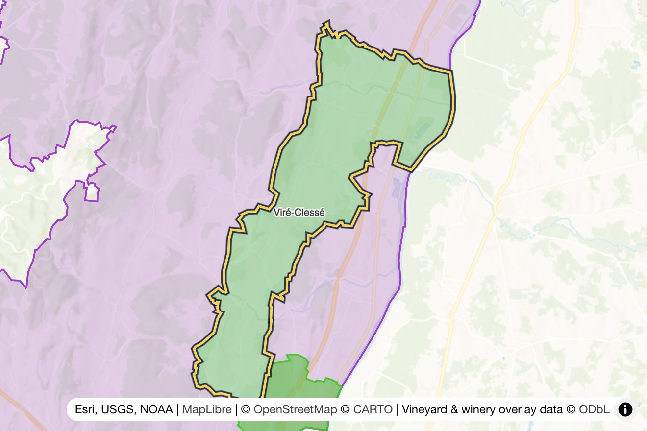 Map of Vire Clesse